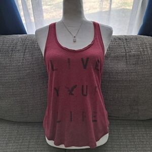 Women's Maroon Graphic Tank Top